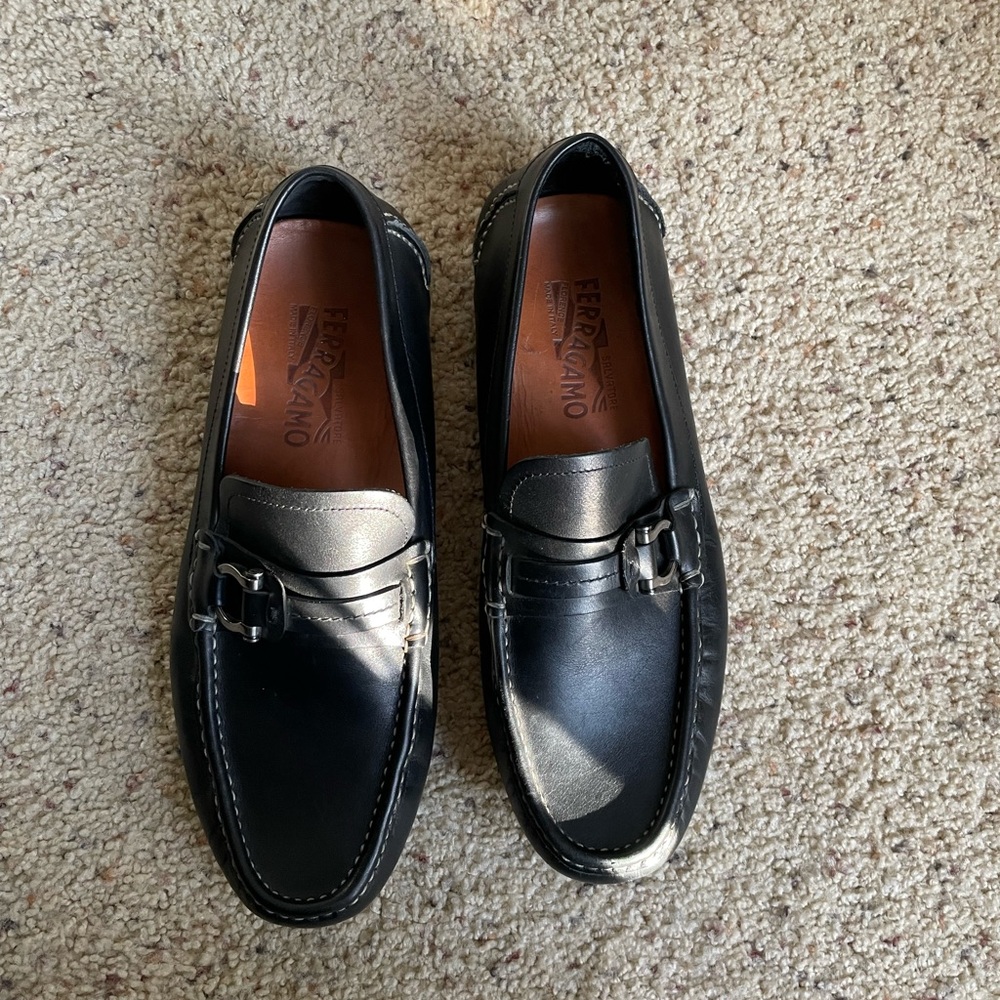 Salvatore Ferragamo Men's Black Loafers